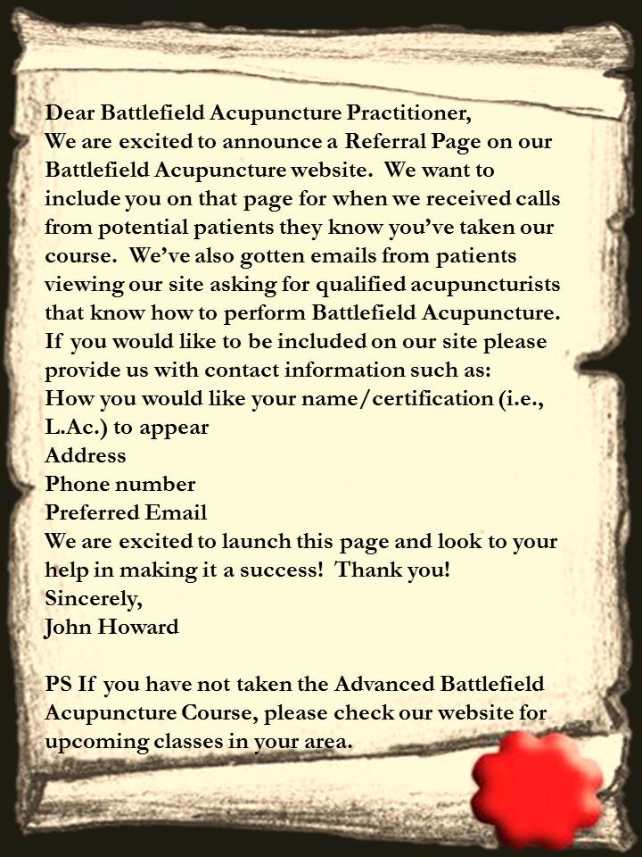 Find A Battlefield Acupuncture Practitioner In The Usa Battlefield Acupuncture Seminars Battlefield Acupuncture Advanced Battlefield Acupuncture Battlefield Acupuncture Seminars Acupuncture Auricular Therapy Auriculothrapy Ear Acupuncture